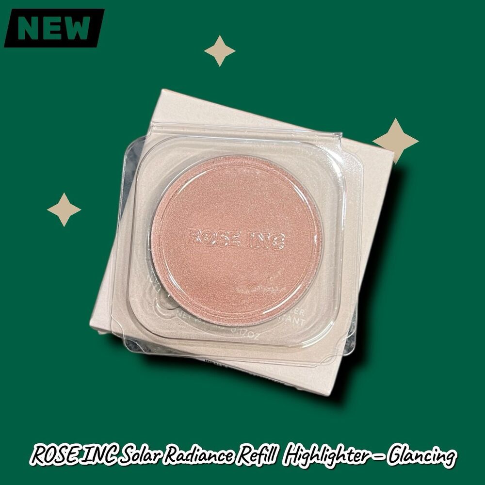 New ROSE INC Solar Radiance Refill Hydrating Cream Highlighter – Glancing